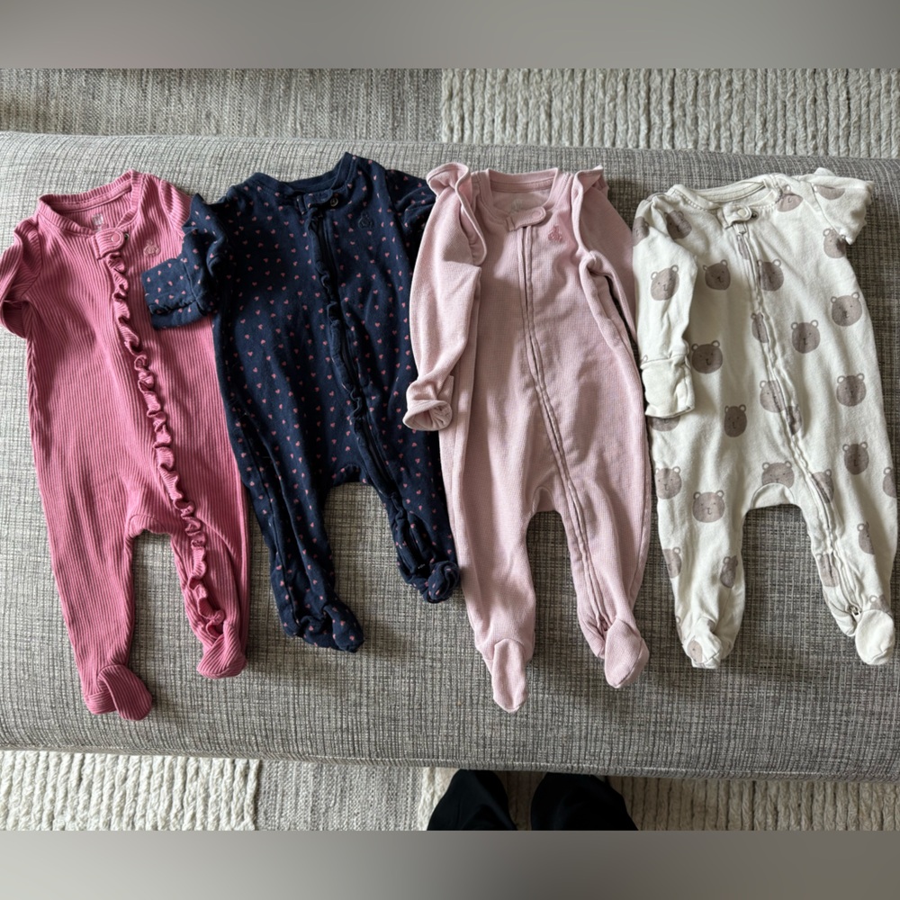 Four Gap Baby Footed One-Piece